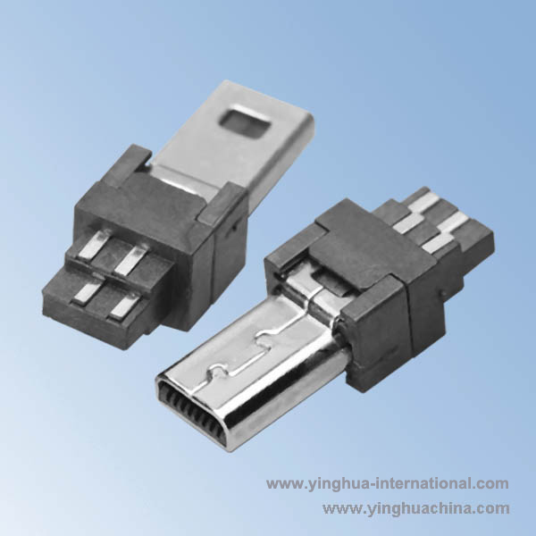 MINI USB Connector 5P Female - B Type Right-angle - Two PCB Locator Pegs -  No.U8375-MINI USB Connector-Connectors - Electronic Components - Wire  Assembly - YINGHUA INTERNATIONAL (HK) LIMITED